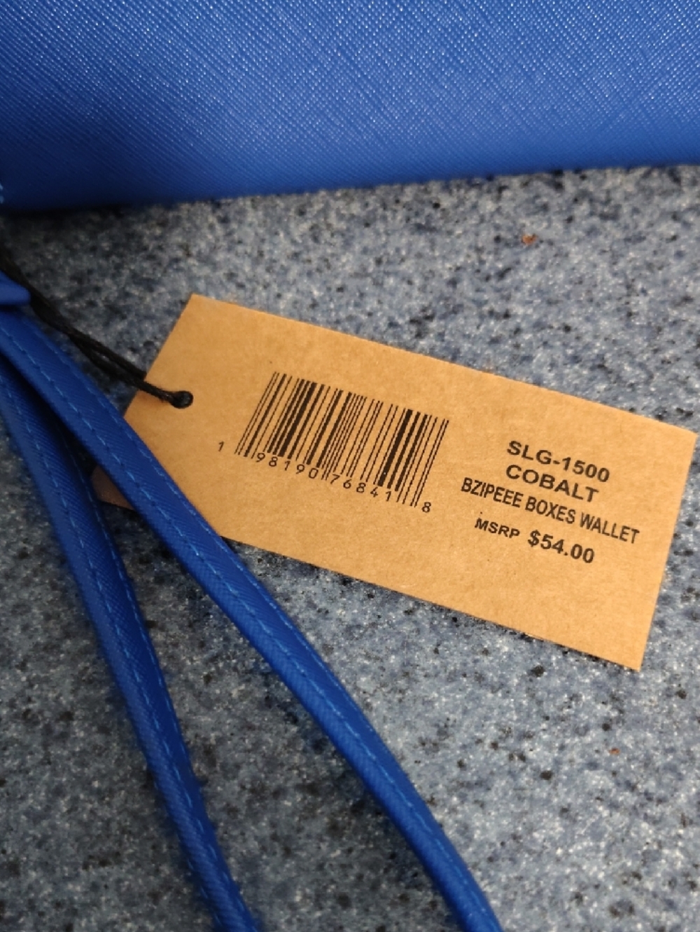 Steve Madden Cobalt Textured Zip Wristlet NWT - Picture 3 of 6
